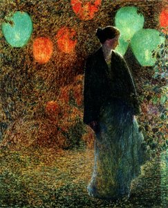 juli nat af Childe Frederick Hassam