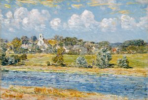 Landskab ved Newfields, New Hampshire af Childe Frederick Hassam