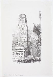 New York buket af Childe Frederick Hassam