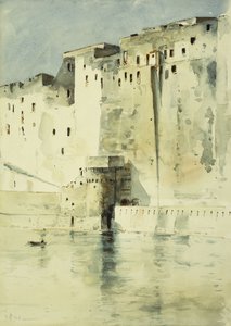Gamle fæstning Napoli af Childe Frederick Hassam