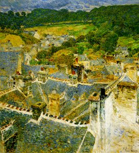 Tage, Pont-Aven, Bretagne af Childe Frederick Hassam