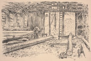 Spar Shop, Gloucester af Childe Frederick Hassam