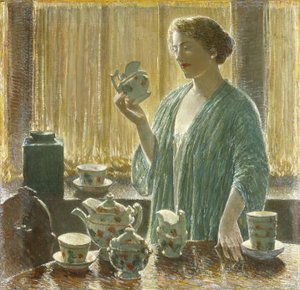 Jordbær tesæt af Childe Frederick Hassam