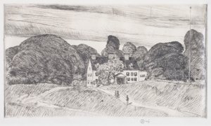 Lion Gardiner Manor af Childe Frederick Hassam