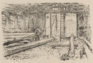 Spar-butikken, Gloucester, 8. juli af Childe Frederick Hassam