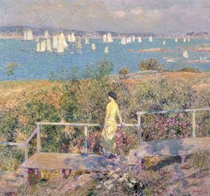 Yachts, Gloucester af Childe Frederick Hassam