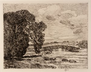 Broen ved Old Lyme af Childe Hassam