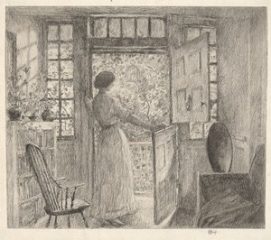 Hollandsk dør af Childe Hassam