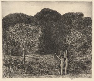 Aften, Easthampton af Childe Hassam