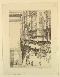 Fifth Avenue, kl af Childe Hassam