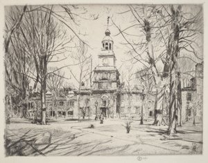 Independence Hall af Childe Hassam