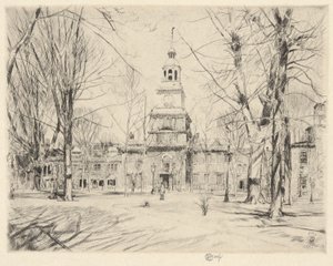 Independence Hall, Philadelphia, 1926 af Childe Hassam