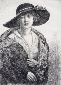 Frøken Erminie Gagnon af Childe Hassam