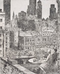 New York, forår 1931 af Childe Hassam