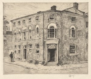 Old Custom House, Portsmouth, 1915 af Childe Hassam