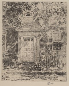 Portsmouth døråbning af Childe Hassam