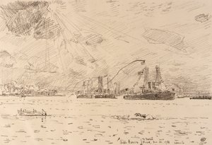 Flådens tilbagevenden af Childe Hassam