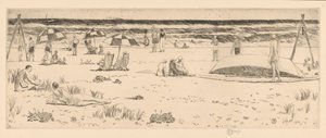 Strandklubben, Easthampton af Childe Hassam
