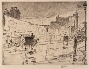 The Billboards, New York af Childe Hassam