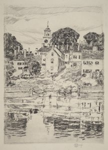 Kirketårnet, Portsmouth af Childe Hassam
