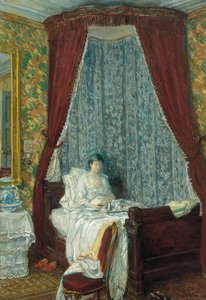 Den franske morgenmad, 1910 af Childe Hassam
