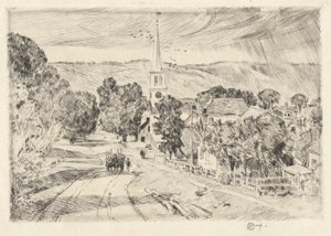 Vermont Village, 1923 af Childe Hassam
