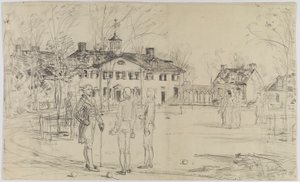 Washington ved Mount Vernon af Childe Hassam