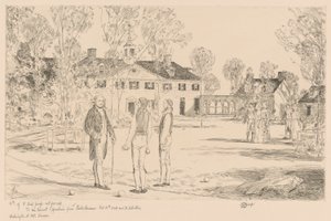 Washington ved Mt. Vernon af Childe Hassam