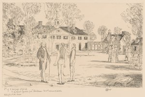 Washington ved Mount Vernon af Childe Hassam