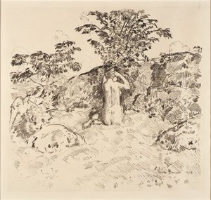Vildt kirsebærtræ af Childe Hassam