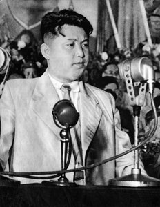 Portræt af Kim Il Sung, præsident for Den Demokratiske Folkerepublik Korea