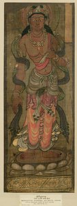Ch.XXVI.a0100 Bodhisattva Manjusri, Tunhuang, 7.-8. århundrede (stofmaling på silke) af Chinese School