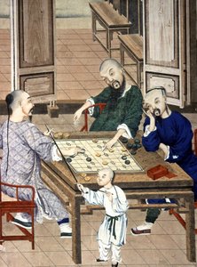 Kinesisk spiller Go af Chinese School
