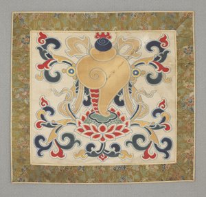 Otte buddhistiske kostbare ting, konkylie, 1600-tallet af Chinese School