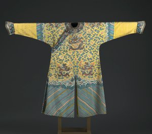 Kejserdragt med knapper (tekstil) af Chinese School