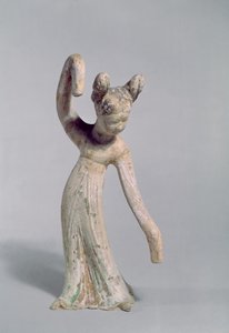 Begravelsesstatue af en danser, Tang-dynastiet (618-907)