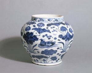 Guan Jar, Yuan-dynastiet, midten af det 14. århundrede (porcelæn)