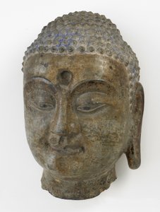 Buddhas leder, divisionsperiode, 550-577 (kalksten) af Chinese School