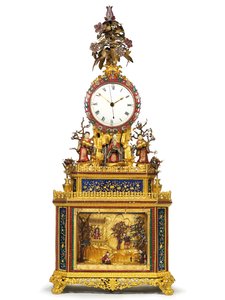 Imperialistisk slående, musikalsk og automatiseret "Daoist Immortal"-ur, Guangzhou-værksteder, Qianlong-periode, 1736-95 af Chinese School
