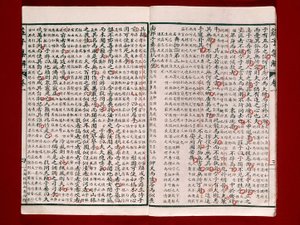 Side fra en poesibog af Chuang-Tzu (blæk på papir) af Chinese School