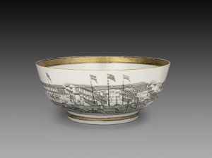 Punch Bowl, ca. 1800 af Chinese School