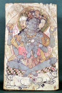 Shiva fra Dandan-Willia, Hotan, ca. 500-527 f.Kr af Chinese School