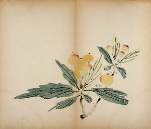 Ti Bamboo Studio Prints, 1643 (træblok) af Chinese School