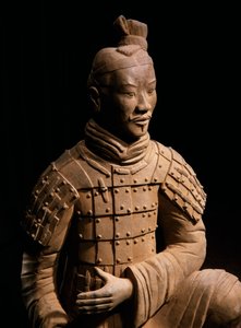 Terracotta-hærkriger, kejser Qin Shi Huangs mausoleum, 3. århundrede f.Kr. (foto) af Chinese School