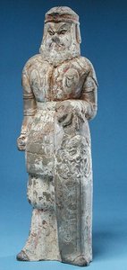 Statuette af en barbarisk kriger, Tang-dynastiet (618-907)