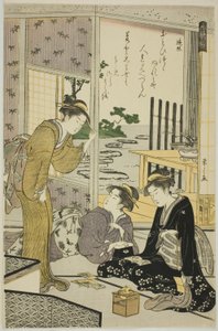 Henjo, fra serien "Six Immortal Poets (Rokkasen)" af Chobunsai Eishi