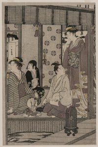 Morning Glory fra serien The Tale of Genji in Elegant Modern Dress, ca. 1790. af Chobunsai Eishi