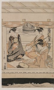 Fest på lystbåden Kawaichimaru af Chobunsai Eishi