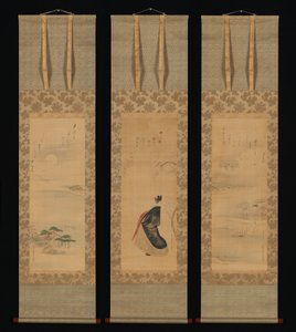 Sne, måne og kirsebærblomster (Yoshiwara i tre årstider) af Chobunsai Eishi