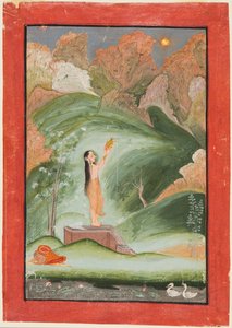 Tilbedelse af solen Surya Puja, ca. 1810.